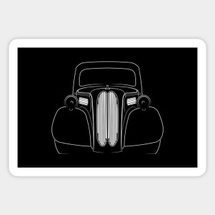 Ford Anglia - front stencil, white Magnet